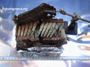 Figura 24. Peines con cartuchos dentro de una de las cartucheras del Soldado 3.